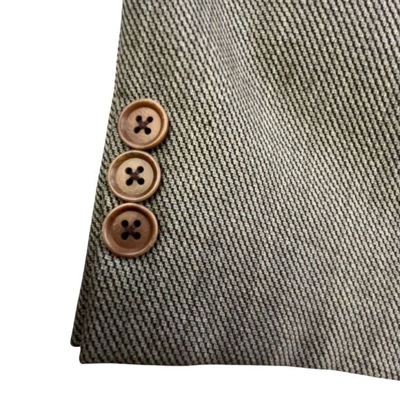 Ermenegildo Zegna Soft Blazer Men 46R Wool 2 Button Tweed Sport Coat Jacket - Picture 7 of 15